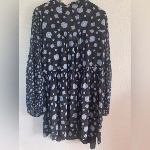 Collarless shirtdress Free People! NWT size L - Picture 8 of 16